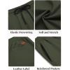 imageCOOFANDY Mens Casual Shorts Cotton Elastic Waist Drawstring Shorts Lightweight Summer Beach ShortsArmy Green