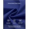 imageCOOFANDY Mens Casual Shorts Cotton Elastic Waist Drawstring Shorts Lightweight Summer Beach ShortsDeep Blue