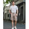imageCOOFANDY Mens Casual Shorts Stretch Drawstring Summer Beach Shorts Chino Golf Shorts with PocketsChampagne