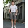 imageCOOFANDY Mens Casual Shorts Stretch Drawstring Summer Beach Shorts Chino Golf Shorts with PocketsGrey