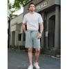 imageCOOFANDY Mens Casual Shorts Stretch Drawstring Summer Beach Shorts Chino Golf Shorts with PocketsLight Blue