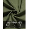 imageCOOFANDY Mens Casual Summer Beach Shirt Short Sleeve Button Down Shirt Vacation Wedding Shirt Linen Textured ShirtsArmy Green