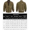 imageCOOFANDY Mens Casual Varsity Jacket Vintage Lightweight Suede Bomber JacketsGreen