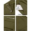 imageCOOFANDY Mens Cotton Cargo Pants Relaxed Fit Elastic Waist Casual Pants Stretch Work Cargo Pant with PocketsArmy Green