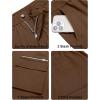 imageCOOFANDY Mens Cotton Cargo Pants Relaxed Fit Elastic Waist Casual Pants Stretch Work Cargo Pant with PocketsBrown