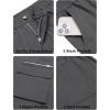 imageCOOFANDY Mens Cotton Cargo Pants Relaxed Fit Elastic Waist Casual Pants Stretch Work Cargo Pant with PocketsDark Grey