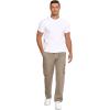 imageCOOFANDY Mens Cotton Cargo Pants Relaxed Fit Elastic Waist Casual Pants Stretch Work Cargo Pant with PocketsDark Khaki