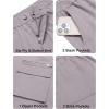 imageCOOFANDY Mens Cotton Cargo Pants Relaxed Fit Elastic Waist Casual Pants Stretch Work Cargo Pant with PocketsLight Grey