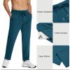imageCOOFANDY Mens Cotton Sweatpants Open Bottom Lounge Pants Lightweight Casual Jogger Pants with PocketsNavy Ocean Blue
