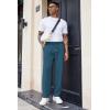 imageCOOFANDY Mens Cotton Sweatpants Open Bottom Lounge Pants Lightweight Casual Jogger Pants with PocketsNavy Ocean Blue