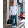 imageCOOFANDY Mens Cotton Sweatpants Open Bottom Lounge Pants Lightweight Casual Jogger Pants with PocketsNavy Ocean Blue