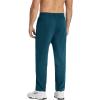 imageCOOFANDY Mens Cotton Sweatpants Open Bottom Lounge Pants Lightweight Casual Jogger Pants with PocketsNavy Ocean Blue