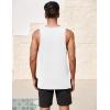 imageCOOFANDY Mens Floral Tank Top Sleeveless Tees All Over Print Casual Sport TShirts Hawaii Beach Vacation2 Packwhitecoconut Tree