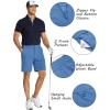 imageCOOFANDY Mens Golf Shorts 8 Inch Lightweight Quick Dry Casual Dress Shorts Hiking Travel Shorts with PocketsLight Blue