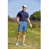 imageCOOFANDY Mens Golf Shorts 8 Inch Lightweight Quick Dry Casual Dress Shorts Hiking Travel Shorts with PocketsLight Blue