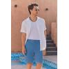imageCOOFANDY Mens Golf Shorts 8 Inch Lightweight Quick Dry Casual Dress Shorts Hiking Travel Shorts with PocketsLight Blue