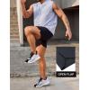 imageCOOFANDY Mens Gym Workout Shorts Athletic Training Shorts Fitted Weightlifting Bodybuilding Shorts with Zipper Pockets2 Pack BlackDark Grey