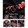 imageCOOFANDY Mens Hawaiian Shirts Short Sleeve Floral Button Down Shirt Tropical Casual Summer Beach ShirtsBlack  Vintage Floral