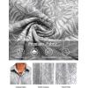 imageCOOFANDY Mens Hawaiian Shirts Short Sleeve Floral Button Down Shirt Tropical Casual Summer Beach ShirtsGrey Blue  Palm Leaf