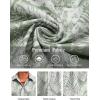 imageCOOFANDY Mens Hawaiian Shirts Short Sleeve Floral Button Down Shirt Tropical Casual Summer Beach ShirtsSage Green  Leaf
