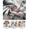 imageCOOFANDY Mens Hawaiian Shirts Short Sleeve Floral Button Down Shirt Tropical Casual Summer Beach ShirtsWhite  Coconut Tree