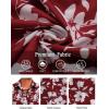 imageCOOFANDY Mens Hawaiian Shirts Short Sleeve Floral Button Down Shirt Tropical Casual Summer Beach ShirtsWhite  Red  Flower