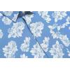 imageCOOFANDY Mens Hawaiian Tropical Shirt Short Sleeve Casual Button Down Floral Summer Beach Shirts with PocketBluewhite Flowers
