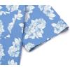 imageCOOFANDY Mens Hawaiian Tropical Shirt Short Sleeve Casual Button Down Floral Summer Beach Shirts with PocketBluewhite Flowers