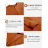 imageCOOFANDY Mens Henley Shirts Long Sleeve Basic Pullover Shirt Lightweight Button TShirtsCaramel