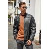 imageCOOFANDY Mens Henley Shirts Long Sleeve Basic Pullover Shirt Lightweight Button TShirtsCaramel