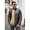 imageCOOFANDY Mens Henley Shirts Long Sleeve Basic Pullover Shirt Lightweight Button TShirtsDark Khaki