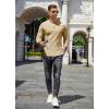 imageCOOFANDY Mens Henley Shirts Long Sleeve Basic Pullover Shirt Lightweight Button TShirtsDark Khaki