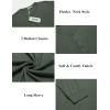 imageCOOFANDY Mens Henley Shirts Long Sleeve Button TShirt Lightweight Fashion Casual Pullover ShirtHeather Green