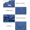 imageCOOFANDY Mens Henley Shirts Long Sleeve Button TShirt Lightweight Fashion Casual Pullover ShirtHeather Lake Blue