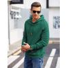 imageCOOFANDY Mens Hoodies Pullover Casaul Long Sleeve Drawstring Waffle Knit Hooded Sweatshirt with Kanga PocketGreen
