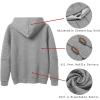 imageCOOFANDY Mens Hoodies Pullover Casaul Long Sleeve Drawstring Waffle Knit Hooded Sweatshirt with Kanga PocketGrey
