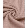 imageCOOFANDY Mens Hoodies Pullover Casaul Long Sleeve Drawstring Waffle Knit Hooded Sweatshirt with Kanga PocketLight Pink