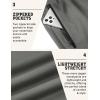 imageCOOFANDY Mens Joggers Drawstring Jogger Sweatpants with Zipper Pockets Lightweight Slim Fit Athletic Track PantsBlack  Dark Gray