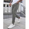 imageCOOFANDY Mens Joggers Drawstring Jogger Sweatpants with Zipper Pockets Lightweight Slim Fit Athletic Track PantsBlack  Dark Gray