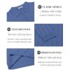 imageCOOFANDY Mens Knit Polo Shirt Casual Long Sleeve Polo Sweater Dress Collar Polo Classic Golf ShirtsBlue