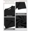 imageCOOFANDY Mens Knit Polo Shirts Short Sleeve Golf Shirts Button Down Casual Polo T Shirts Textured Slim Fit PulloverBlack