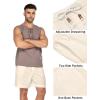 imageCOOFANDY Mens Linen Shorts Casual Elastic Waist Drawstring Summer Beach ShortsBeige