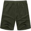 imageCOOFANDY Mens Linen Shorts Casual Elastic Waist Drawstring Summer Beach ShortsGreen