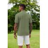 imageCOOFANDY Mens Polo Shirt Short Sleeve Moisture Wicking QuickDry Golf Polo Athletic Tennis Collared TShirtsArmy Green