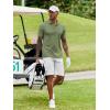imageCOOFANDY Mens Polo Shirt Short Sleeve Moisture Wicking QuickDry Golf Polo Athletic Tennis Collared TShirtsArmy Green
