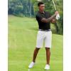 imageCOOFANDY Mens Polo Shirt Short Sleeve Moisture Wicking QuickDry Golf Polo Athletic Tennis Collared TShirtsBlack