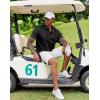 imageCOOFANDY Mens Polo Shirt Short Sleeve Moisture Wicking QuickDry Golf Polo Athletic Tennis Collared TShirtsBlack