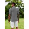imageCOOFANDY Mens Polo Shirt Short Sleeve Moisture Wicking QuickDry Golf Polo Athletic Tennis Collared TShirtsDark Grey