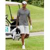 imageCOOFANDY Mens Polo Shirt Short Sleeve Moisture Wicking QuickDry Golf Polo Athletic Tennis Collared TShirtsDark Grey