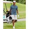 imageCOOFANDY Mens Polo Shirt Short Sleeve Moisture Wicking QuickDry Golf Polo Athletic Tennis Collared TShirtsDenim Blue